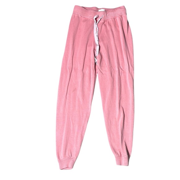 MOTHER medium the blissful ankle sweatpants rose of Sharon knit joggers - Picture 1 of 9